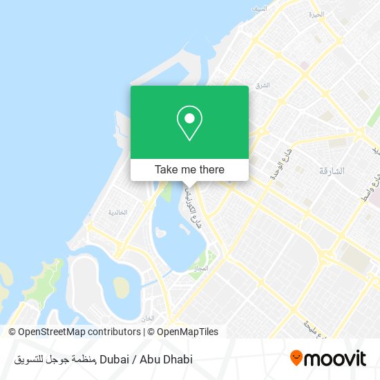 منظمة جوجل للتسويق map