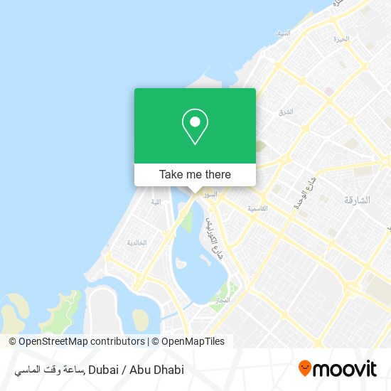 ساعة وقت الماسي map