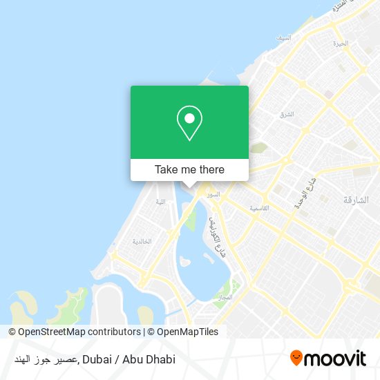 عصير جوز الهند map