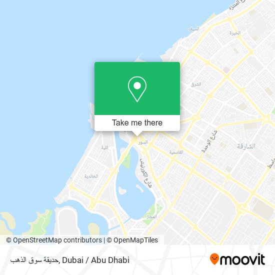 حديقة سوق الذهب map