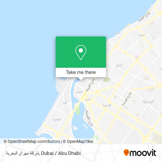 شركة مهران البحرية map