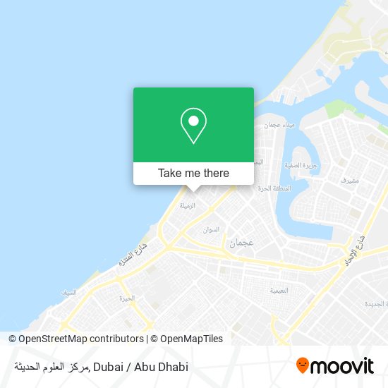 مركز العلوم الحديثة map
