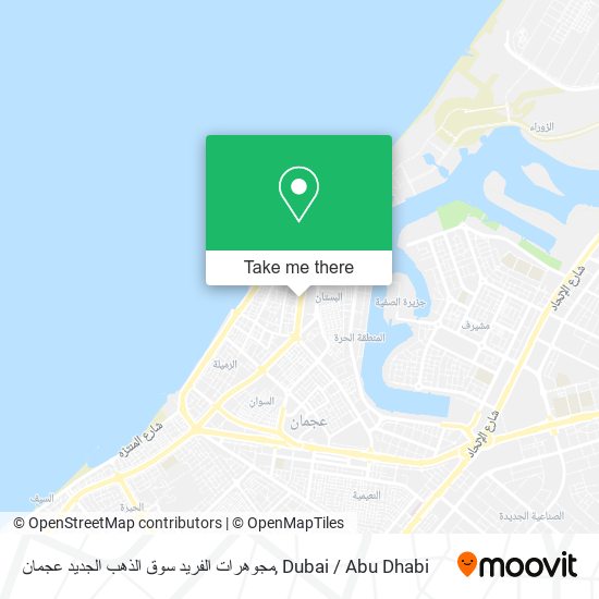 مجوهرات الفريد سوق الذهب الجديد عجمان map