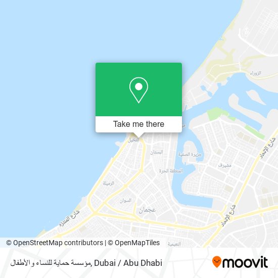 مؤسسة حماية للنساء والأطفال map