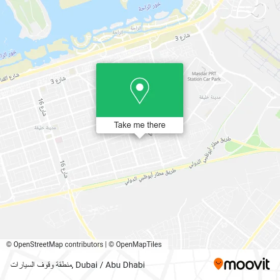 منطقة وقوف السيارات map