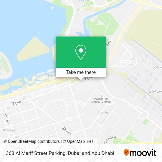 How to get to 368 شارع المريف مواقف السيارات in Abu Dhabi by bus?