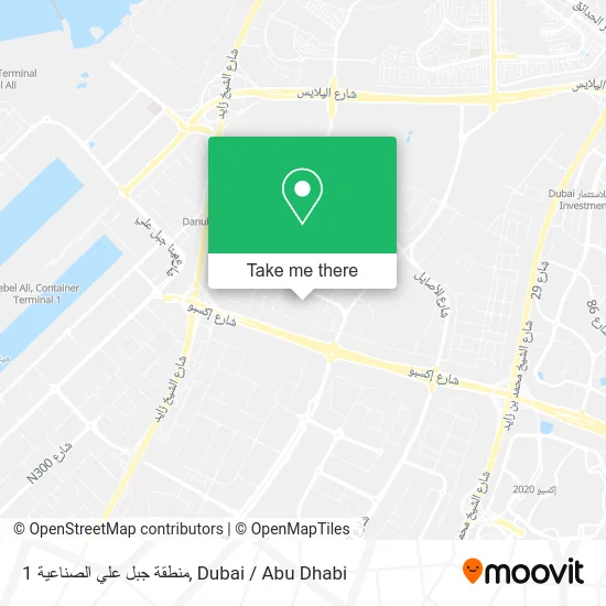 منطقة جبل علي الصناعية 1 map