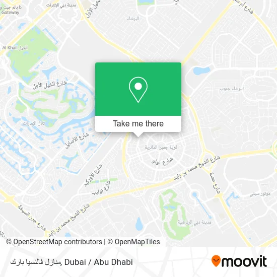 منازل فالنسيا بارك map