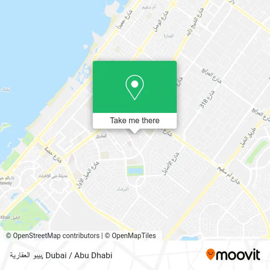بيبو العقارية map