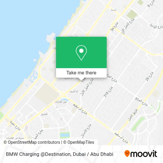 BMW Charging @Destination map