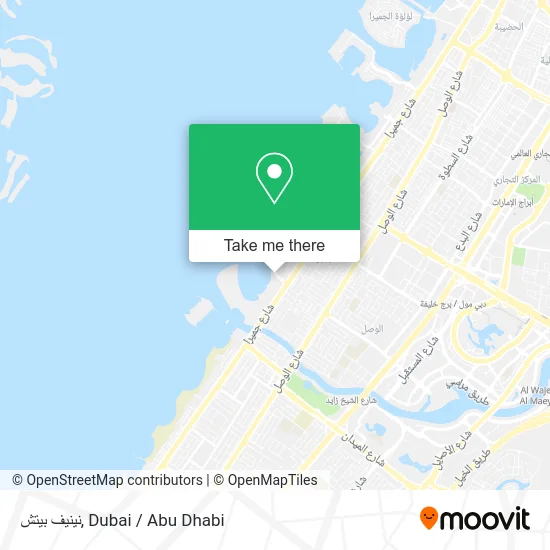 نينيف بيتش map