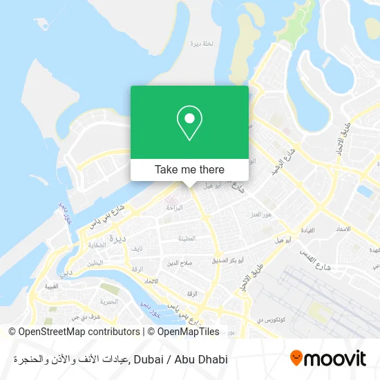 عيادات الأنف والأذن والحنجرة map