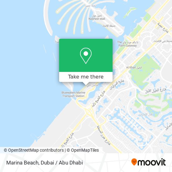 Marina Beach map