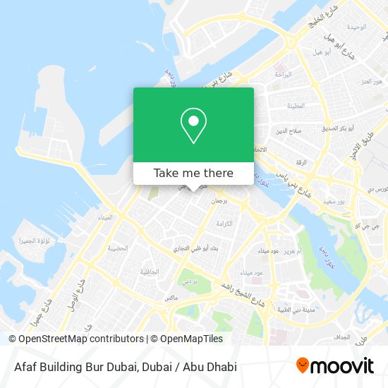 Afaf Building Bur Dubai map