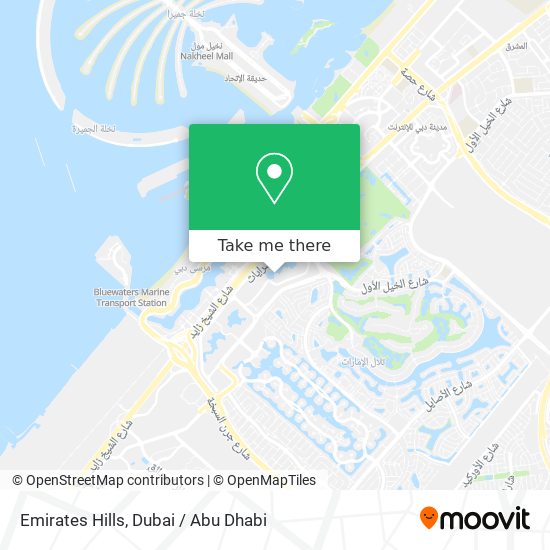 Emirates Hills map