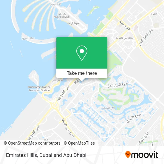 Emirates Hills map
