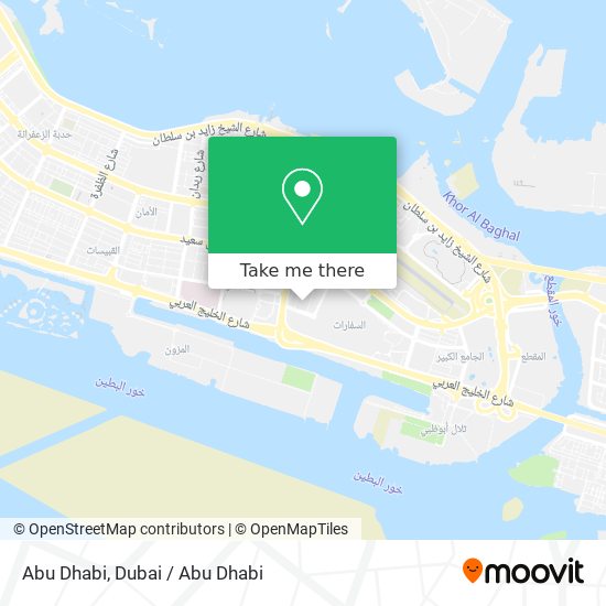 Abu Dhabi map