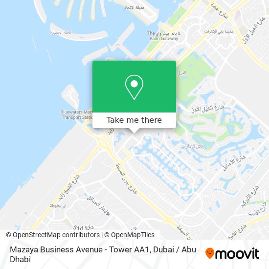 Mazaya Business Avenue - Tower AA1 map