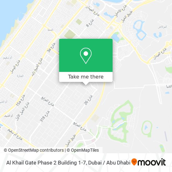 Al Khail Gate Phase 2 Building 1-7 map