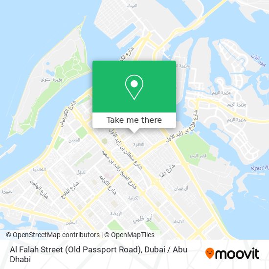 Al Falah Street (Old Passport Road) map