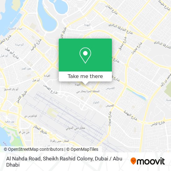 Al Nahda Road, Sheikh Rashid Colony map