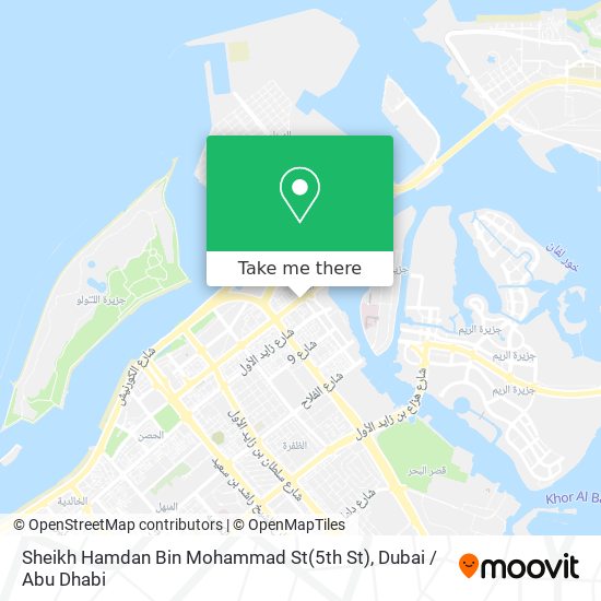 Sheikh Hamdan Bin Mohammad St(5th St) map