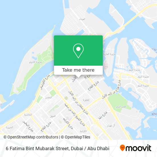 6 Fatima Bint Mubarak Street map
