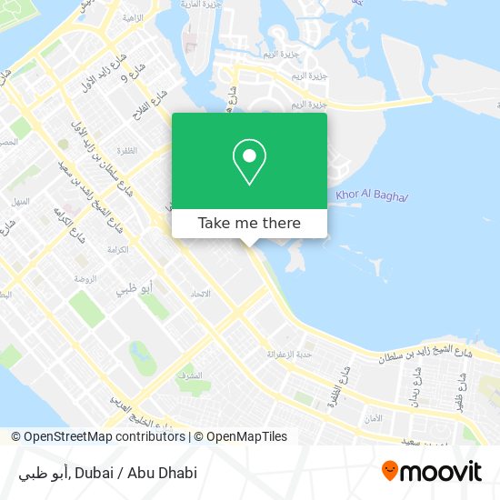 أبو ظبي map