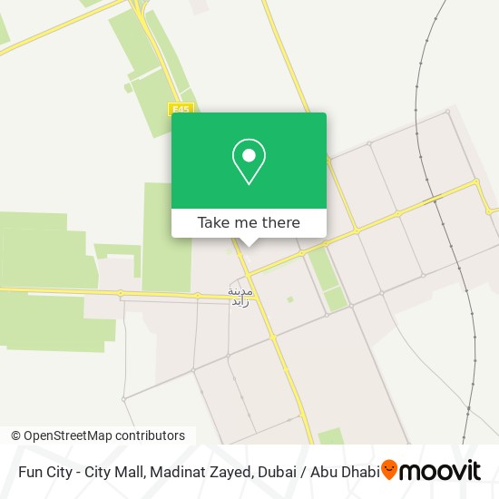 Fun City - City Mall, Madinat Zayed map