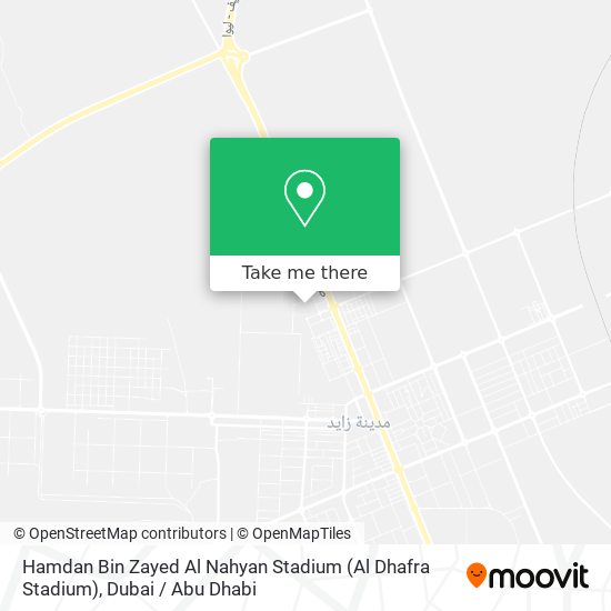 Hamdan Bin Zayed Al Nahyan Stadium (Al Dhafra Stadium) map