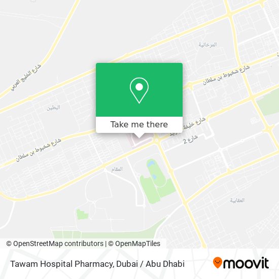 Tawam Hospital Pharmacy map