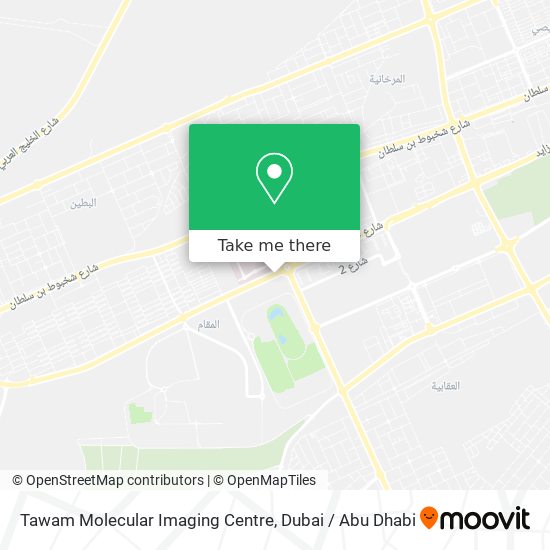 Tawam Molecular Imaging Centre map