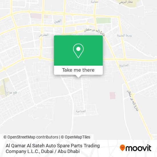 Al Qamar Al Sateh Auto Spare Parts Trading Company L.L.C. map