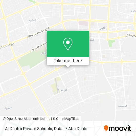 Al Dhafra Private Schools map