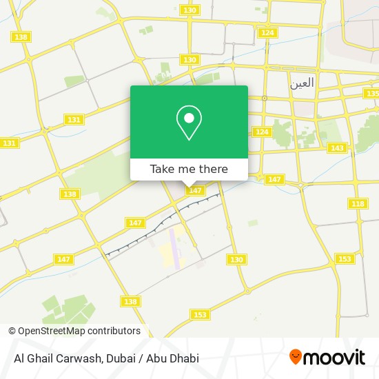 Al Ghail Carwash map