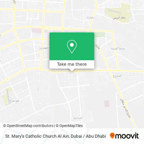 St. Mary's Catholic Church Al Ain map