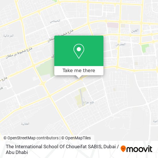 The International School Of Choueifat SABIS map