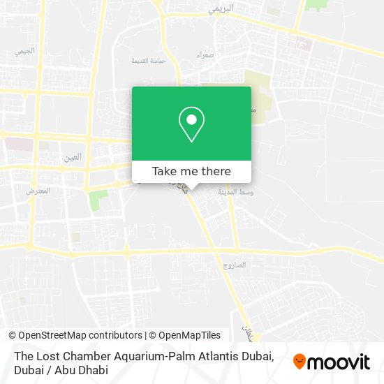 The Lost Chamber Aquarium-Palm Atlantis Dubai map