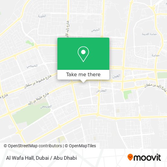 Al Wafa Hall map