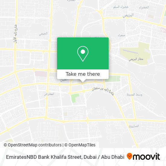EmiratesNBD Bank Khalifa Street map