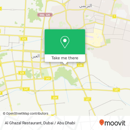 Al Ghazal Restaurant map