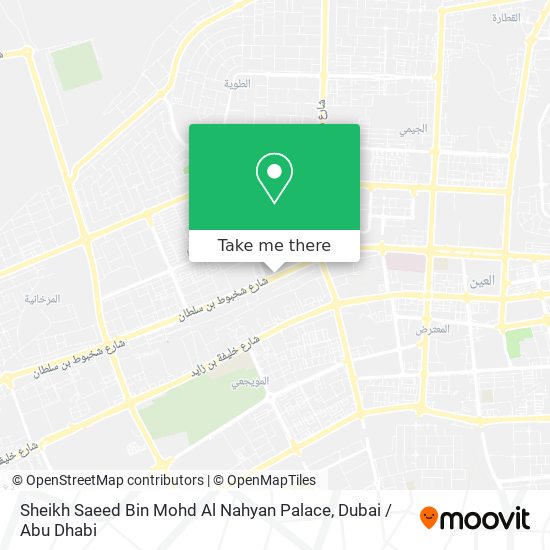 Sheikh Saeed Bin Mohd Al Nahyan Palace map