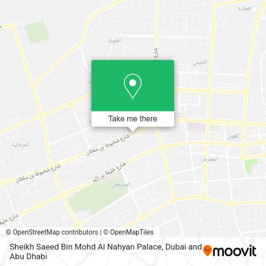 Sheikh Saeed Bin Mohd Al Nahyan Palace map