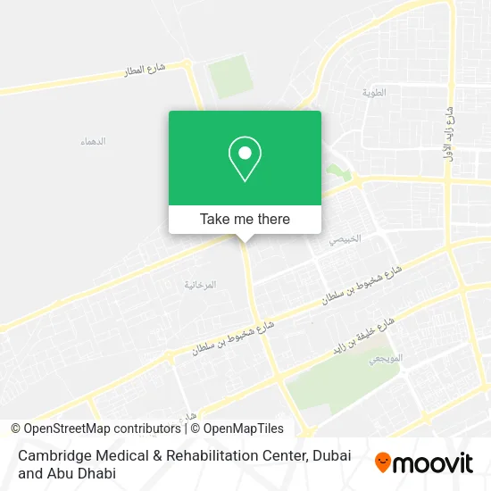 Cambridge Medical & Rehabilitation Center map