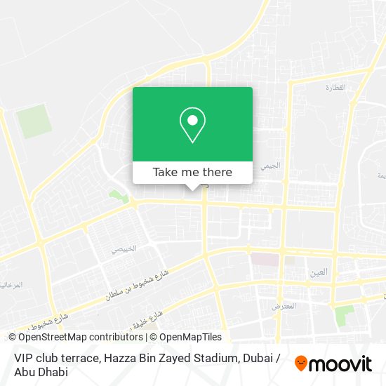 VIP club terrace, Hazza Bin Zayed Stadium map