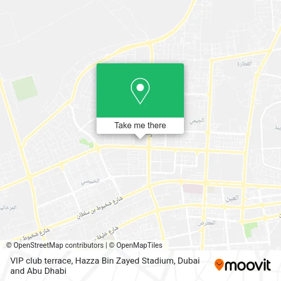 VIP club terrace, Hazza Bin Zayed Stadium map