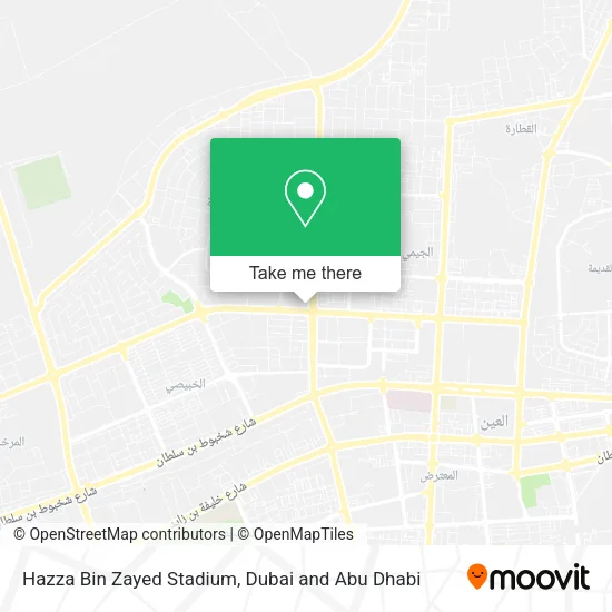 Hazza Bin Zayed Stadium map