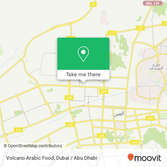 Volcano Arabic Food map