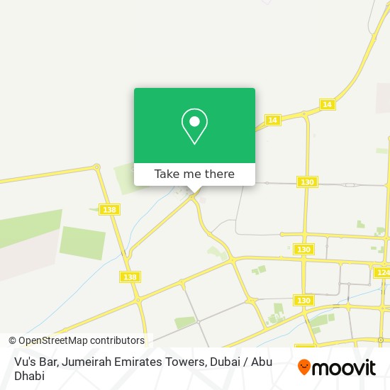 Vu's Bar, Jumeirah Emirates Towers map