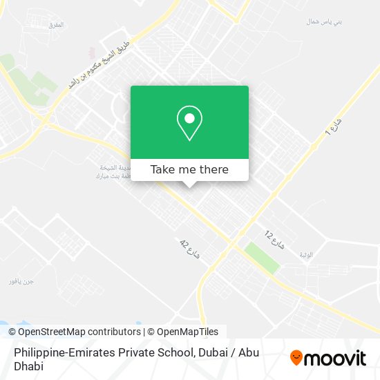 Philippine-Emirates Private School map